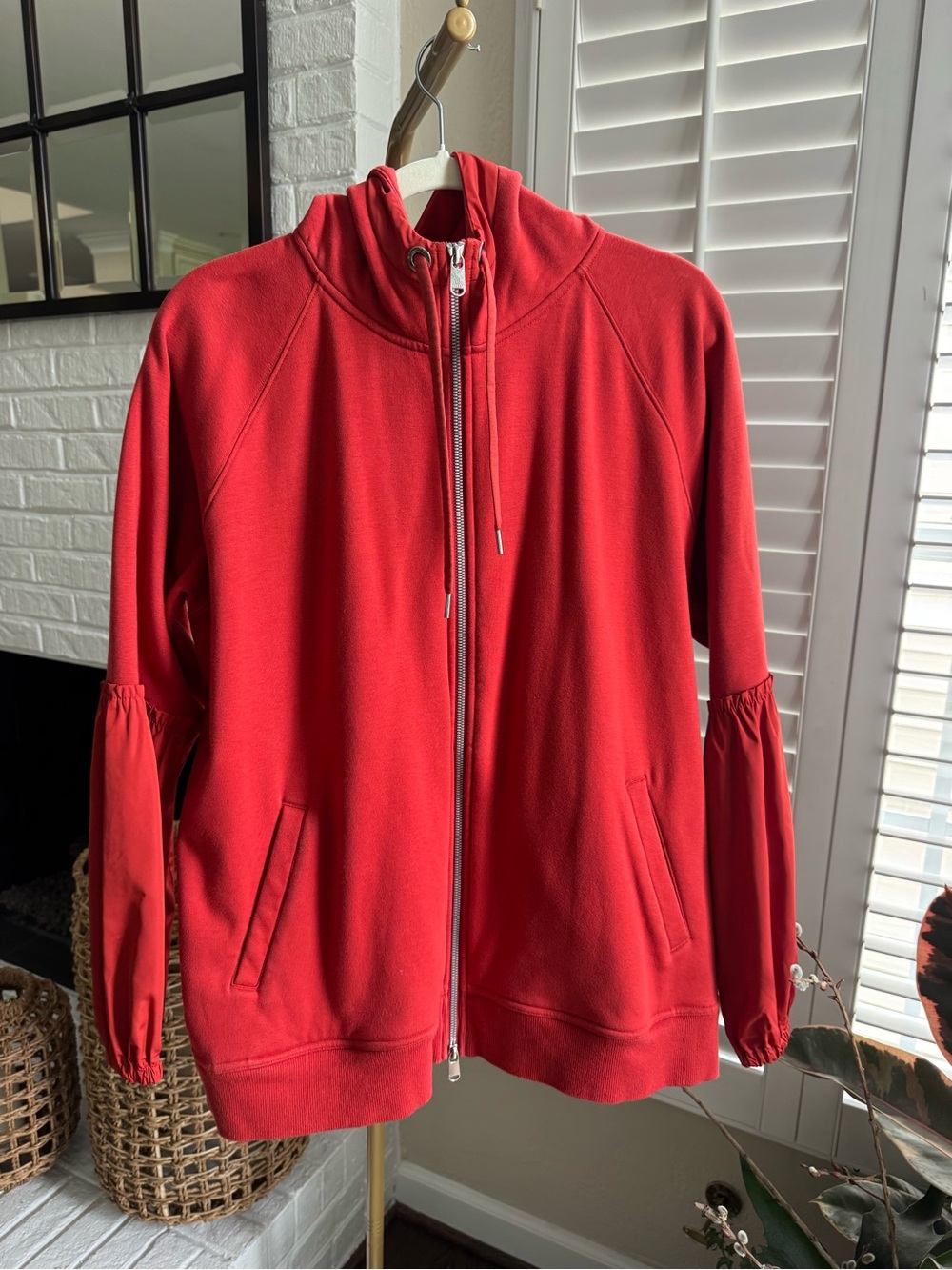 Athleta Red On My Way Triumph Hoodie